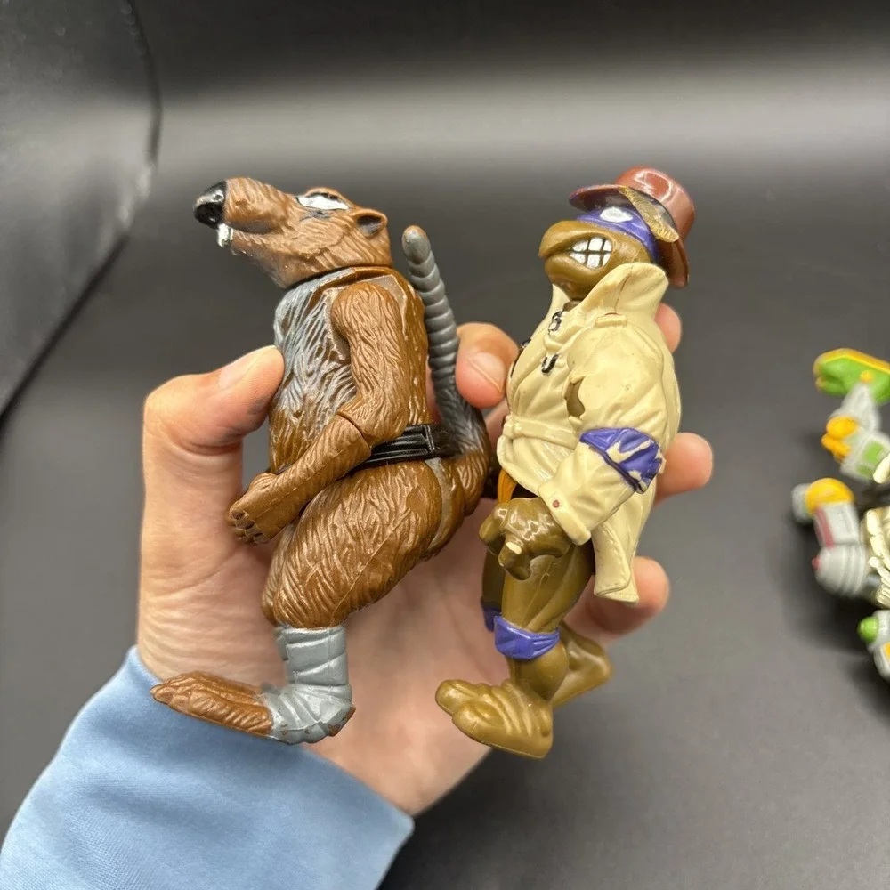 Vintage TMNT Teenage Mutant Ninja Turtles 1988 to 1990s Playmates Toys Lot of 4